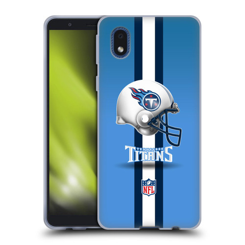 NFL Tennessee Titans Logo Helmet Soft Gel Case for Samsung Galaxy A01 Core (2020)