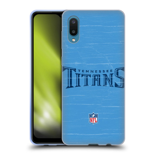 NFL Tennessee Titans Logo Distressed Look Soft Gel Case for Samsung Galaxy A02/M02 (2021)