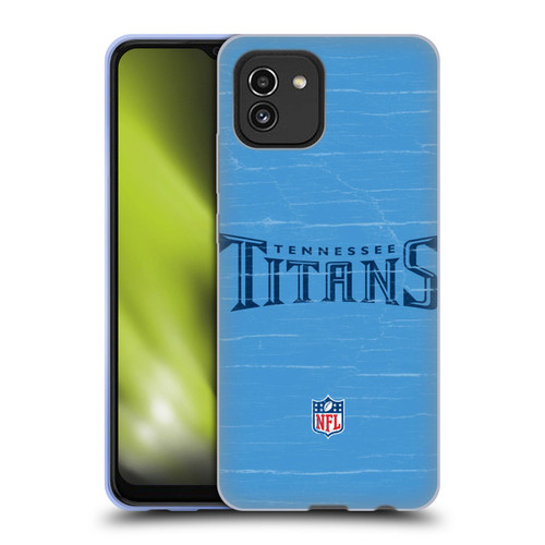 NFL Tennessee Titans Logo Distressed Look Soft Gel Case for Samsung Galaxy A03 (2021)