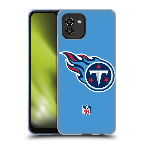 NFL Tennessee Titans Logo Plain Soft Gel Case for Samsung Galaxy A03 (2021)