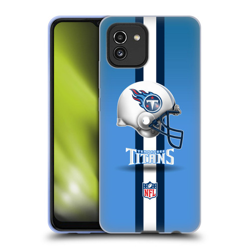 NFL Tennessee Titans Logo Helmet Soft Gel Case for Samsung Galaxy A03 (2021)