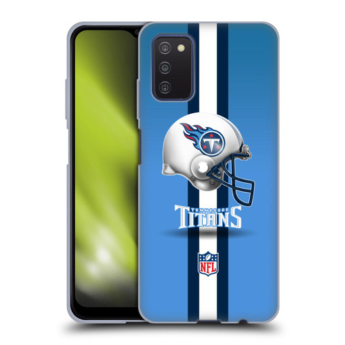 NFL Tennessee Titans Logo Helmet Soft Gel Case for Samsung Galaxy A03s (2021)