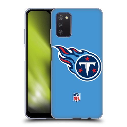 NFL Tennessee Titans Logo Plain Soft Gel Case for Samsung Galaxy A03s (2021)