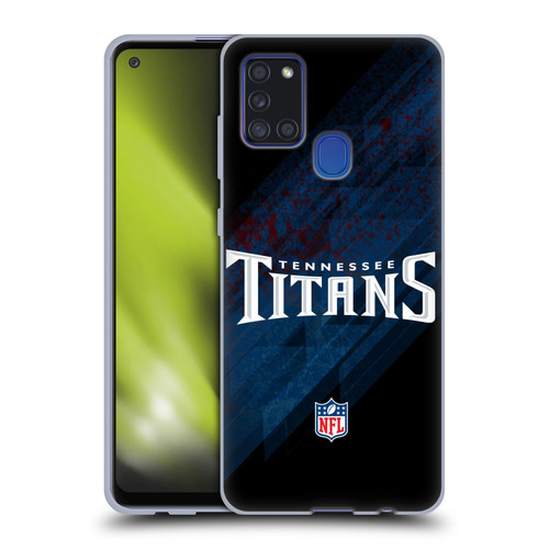 NFL Tennessee Titans Logo Blur Soft Gel Case for Samsung Galaxy A21s (2020)