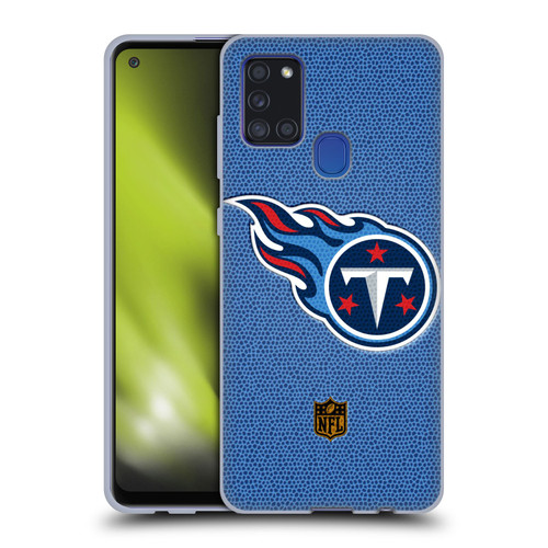 NFL Tennessee Titans Logo Football Soft Gel Case for Samsung Galaxy A21s (2020)