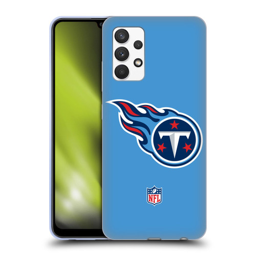 NFL Tennessee Titans Logo Plain Soft Gel Case for Samsung Galaxy A32 (2021)