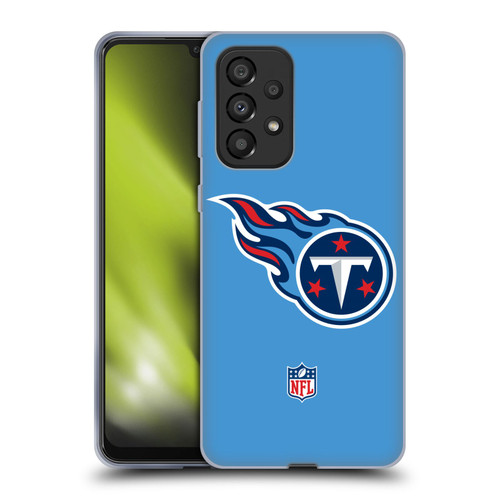 NFL Tennessee Titans Logo Plain Soft Gel Case for Samsung Galaxy A33 5G (2022)