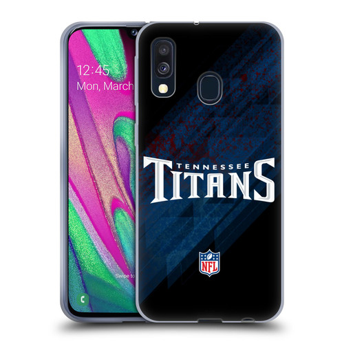 NFL Tennessee Titans Logo Blur Soft Gel Case for Samsung Galaxy A40 (2019)