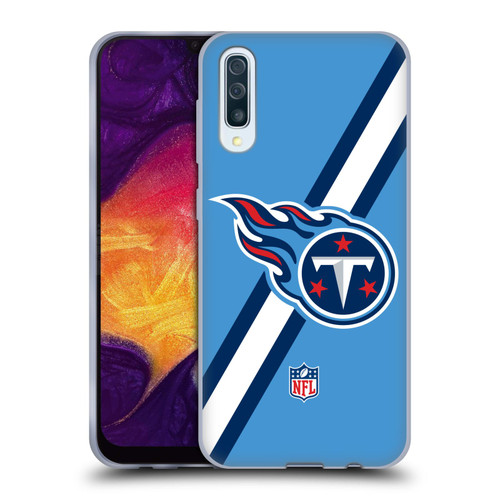NFL Tennessee Titans Logo Stripes Soft Gel Case for Samsung Galaxy A50/A30s (2019)