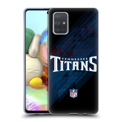 NFL Tennessee Titans Logo Blur Soft Gel Case for Samsung Galaxy A71 (2019)