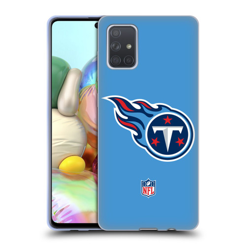 NFL Tennessee Titans Logo Plain Soft Gel Case for Samsung Galaxy A71 (2019)
