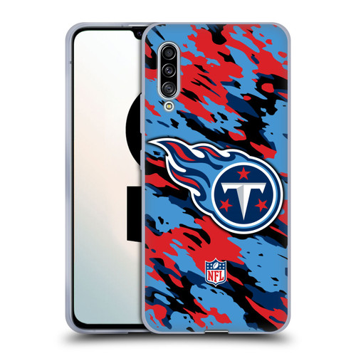 NFL Tennessee Titans Logo Camou Soft Gel Case for Samsung Galaxy A90 5G (2019)