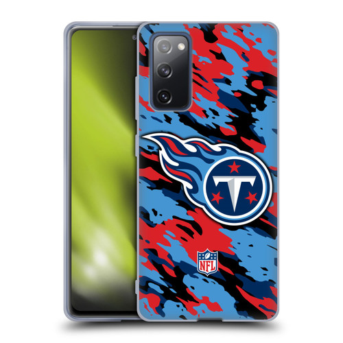 NFL Tennessee Titans Logo Camou Soft Gel Case for Samsung Galaxy S20 FE / 5G