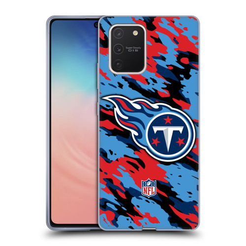 NFL Tennessee Titans Logo Camou Soft Gel Case for Samsung Galaxy S10 Lite
