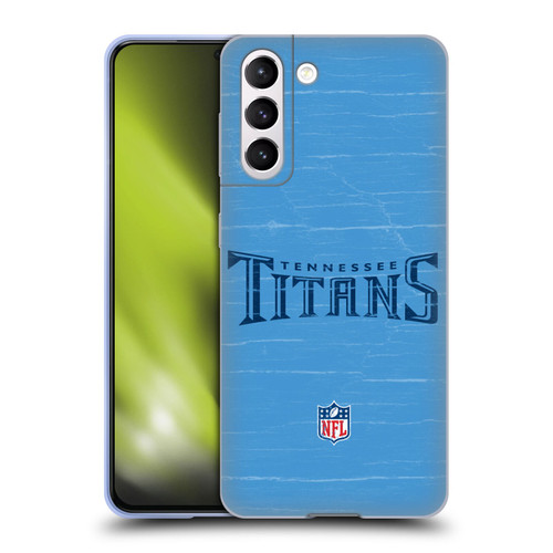 NFL Tennessee Titans Logo Distressed Look Soft Gel Case for Samsung Galaxy S21 5G