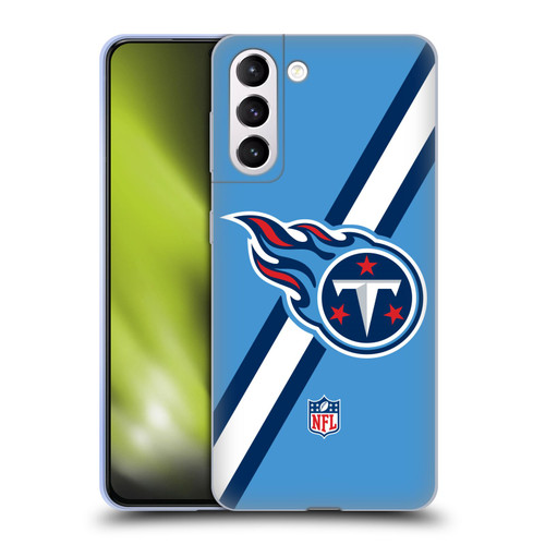 NFL Tennessee Titans Logo Stripes Soft Gel Case for Samsung Galaxy S21+ 5G