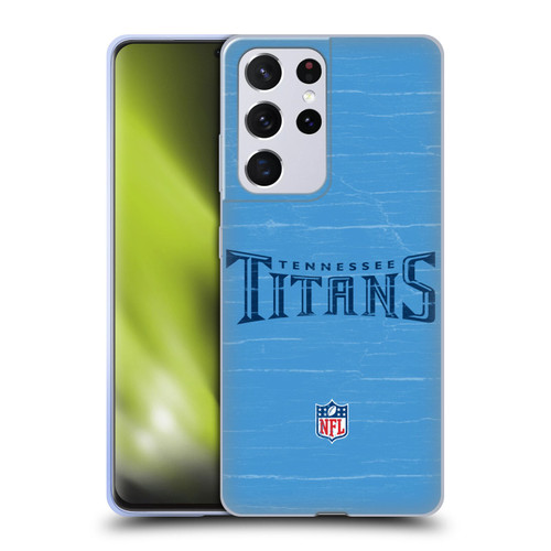 NFL Tennessee Titans Logo Distressed Look Soft Gel Case for Samsung Galaxy S21 Ultra 5G