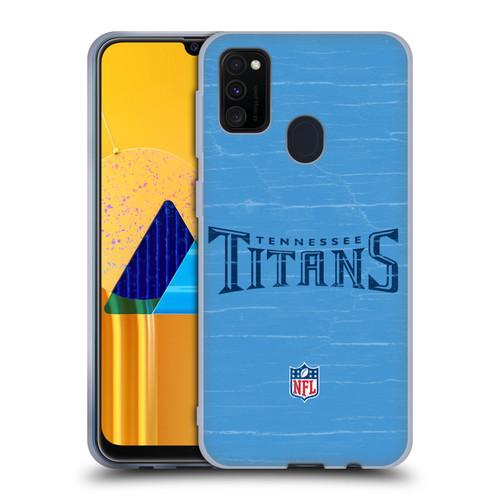 NFL Tennessee Titans Logo Distressed Look Soft Gel Case for Samsung Galaxy M30s (2019)/M21 (2020)