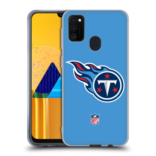 NFL Tennessee Titans Logo Plain Soft Gel Case for Samsung Galaxy M30s (2019)/M21 (2020)