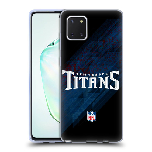 NFL Tennessee Titans Logo Blur Soft Gel Case for Samsung Galaxy Note10 Lite