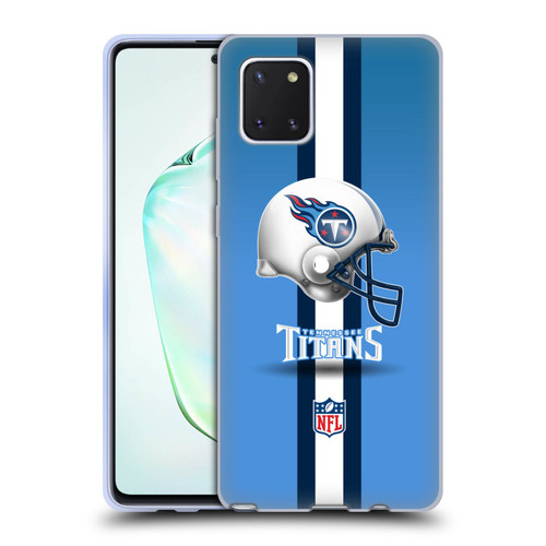 NFL Tennessee Titans Logo Helmet Soft Gel Case for Samsung Galaxy Note10 Lite