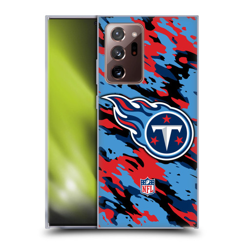 NFL Tennessee Titans Logo Camou Soft Gel Case for Samsung Galaxy Note20 Ultra / 5G