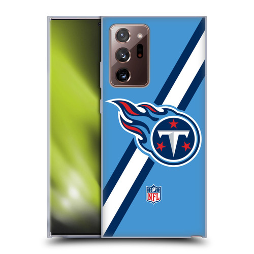 NFL Tennessee Titans Logo Stripes Soft Gel Case for Samsung Galaxy Note20 Ultra / 5G