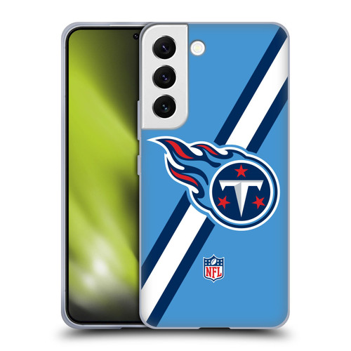 NFL Tennessee Titans Logo Stripes Soft Gel Case for Samsung Galaxy S22 5G
