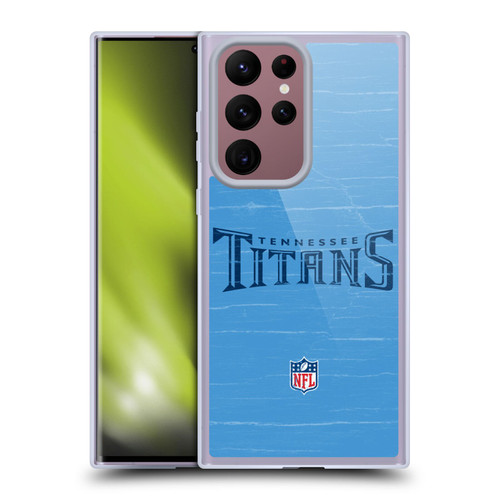 NFL Tennessee Titans Logo Distressed Look Soft Gel Case for Samsung Galaxy S22 Ultra 5G