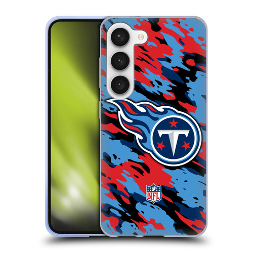 NFL Tennessee Titans Logo Camou Soft Gel Case for Samsung Galaxy S23 5G