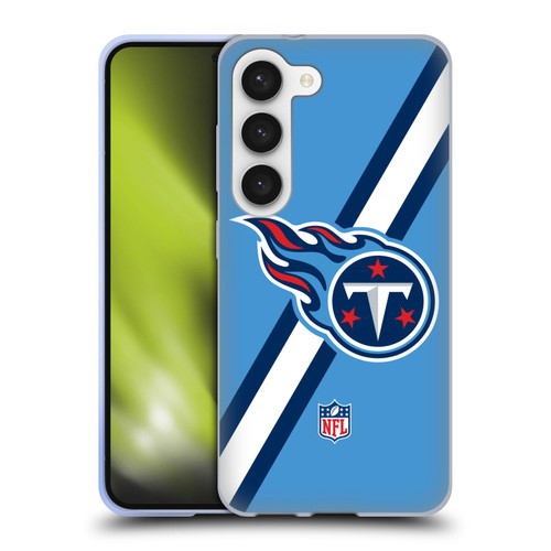 NFL Tennessee Titans Logo Stripes Soft Gel Case for Samsung Galaxy S23 5G