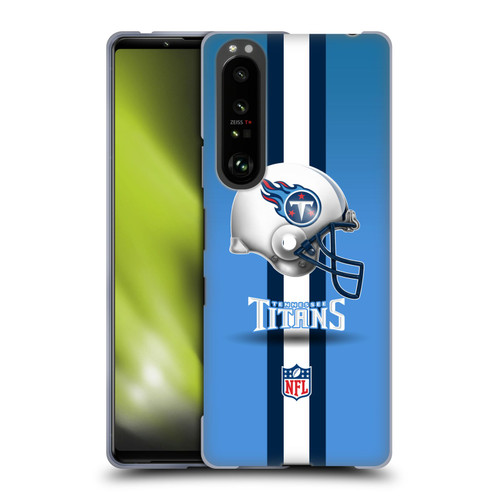 NFL Tennessee Titans Logo Helmet Soft Gel Case for Sony Xperia 1 III