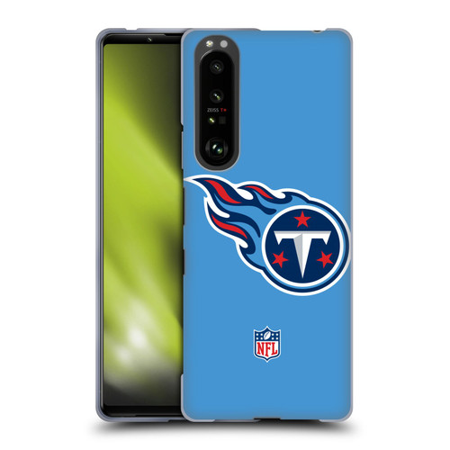 NFL Tennessee Titans Logo Plain Soft Gel Case for Sony Xperia 1 III