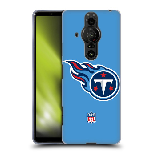 NFL Tennessee Titans Logo Plain Soft Gel Case for Sony Xperia Pro-I