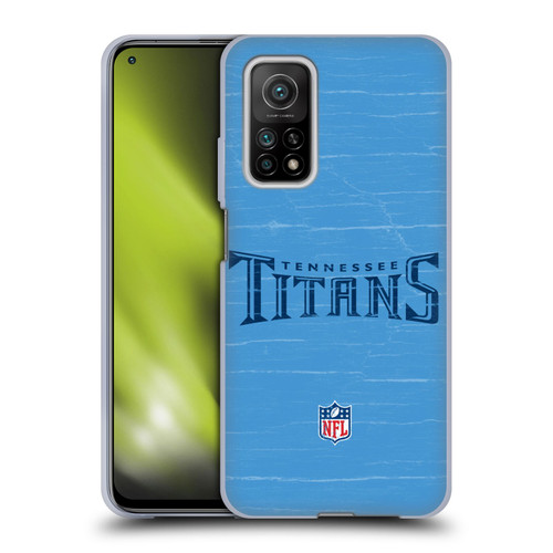 NFL Tennessee Titans Logo Distressed Look Soft Gel Case for Xiaomi Mi 10T 5G