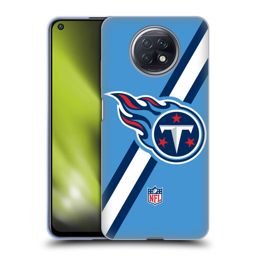 NFL Tennessee Titans Logo Stripes Soft Gel Case for Xiaomi Redmi Note 9T 5G