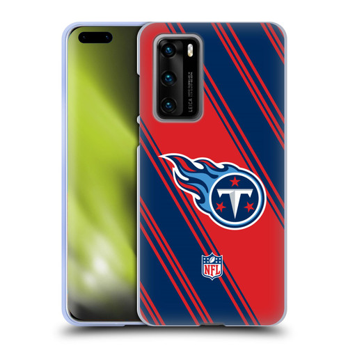 NFL Tennessee Titans Artwork Stripes Soft Gel Case for Huawei P40 5G