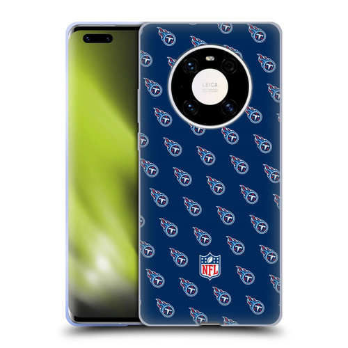 NFL Tennessee Titans Artwork Patterns Soft Gel Case for Huawei Mate 40 Pro 5G