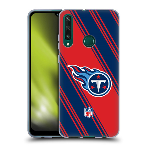 NFL Tennessee Titans Artwork Stripes Soft Gel Case for Huawei Y6p