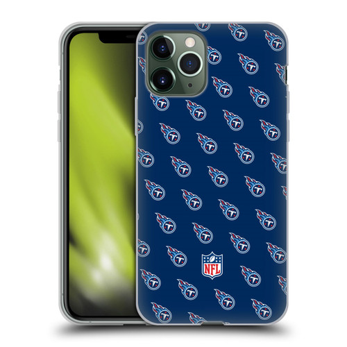 NFL Tennessee Titans Artwork Patterns Soft Gel Case for Apple iPhone 11 Pro