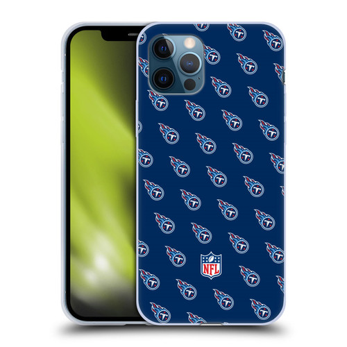 NFL Tennessee Titans Artwork Patterns Soft Gel Case for Apple iPhone 12 / iPhone 12 Pro