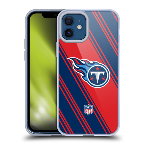 NFL Tennessee Titans Artwork Stripes Soft Gel Case for Apple iPhone 12 / iPhone 12 Pro