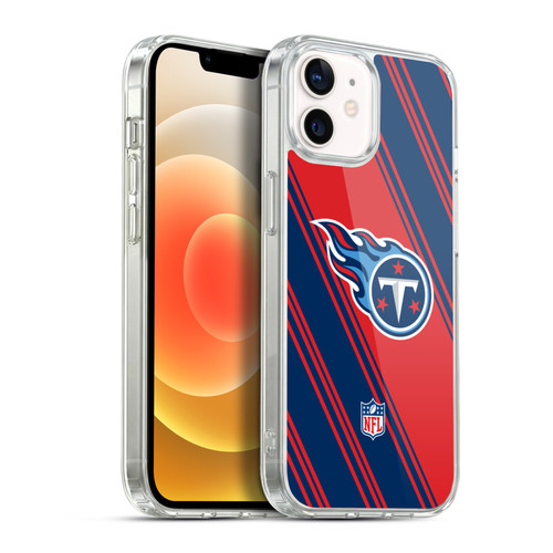 NFL Tennessee Titans Artwork Stripes Soft Gel Case for Apple iPhone 12 / iPhone 12 Pro & MagSafe