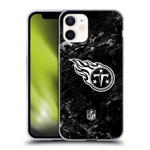 NFL Tennessee Titans Artwork Marble Soft Gel Case for Apple iPhone 12 Mini