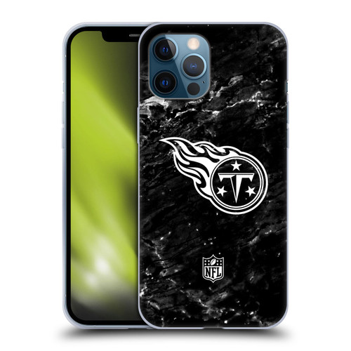 NFL Tennessee Titans Artwork Marble Soft Gel Case for Apple iPhone 12 Pro Max