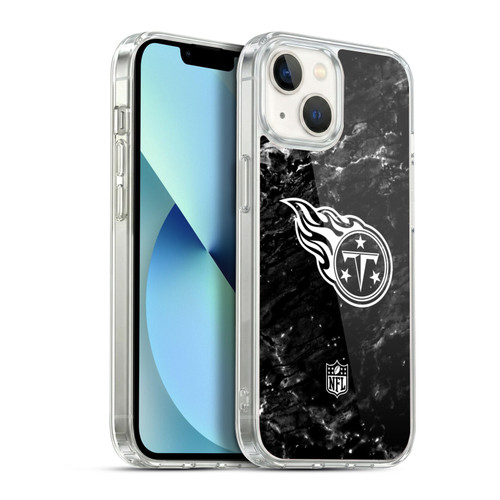 NFL Tennessee Titans Artwork Marble Soft Gel Case for Apple iPhone 13