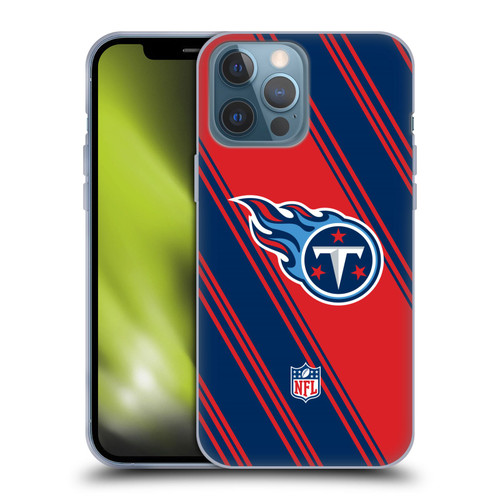 NFL Tennessee Titans Artwork Stripes Soft Gel Case for Apple iPhone 13 Pro Max
