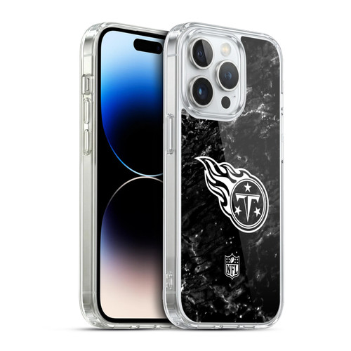 NFL Tennessee Titans Artwork Marble Soft Gel Case for Apple iPhone 13 Pro & MagSafe