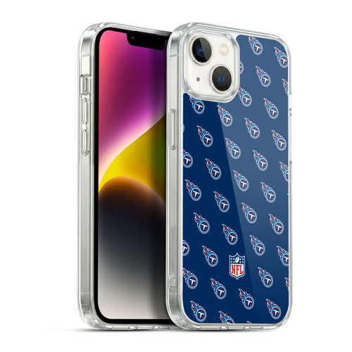 NFL Tennessee Titans Artwork Patterns Soft Gel Case for Apple iPhone 14 Plus & MagSafe