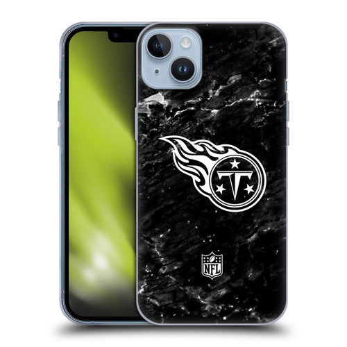 NFL Tennessee Titans Artwork Marble Soft Gel Case for Apple iPhone 14 Plus